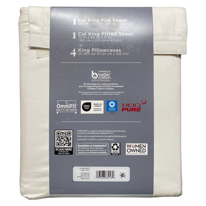 Member's Mark 6 Piece Performance Sheet Set, California King