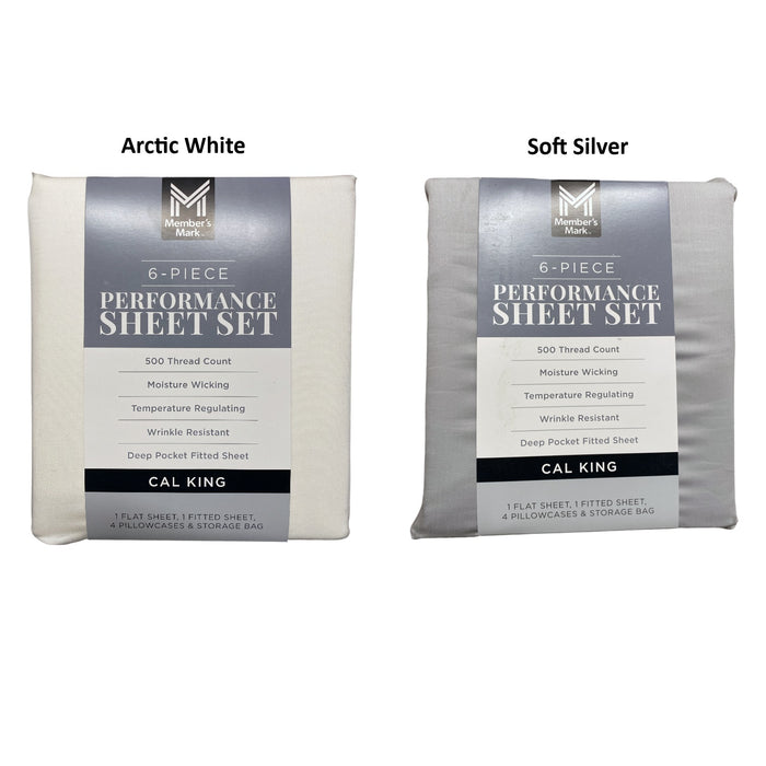 Member's Mark 6 Piece Performance Sheet Set, California King