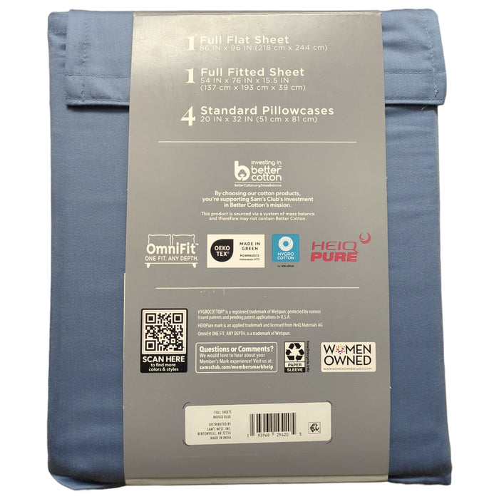 Member's Mark 500TC Performance Solid Sheet Set, 6pc (Soft Silver, Twin/Twin XL)