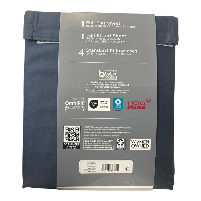 Member's Mark 500TC Performance Solid Sheet Set, 6pc (Soft Silver, Twin/Twin XL)