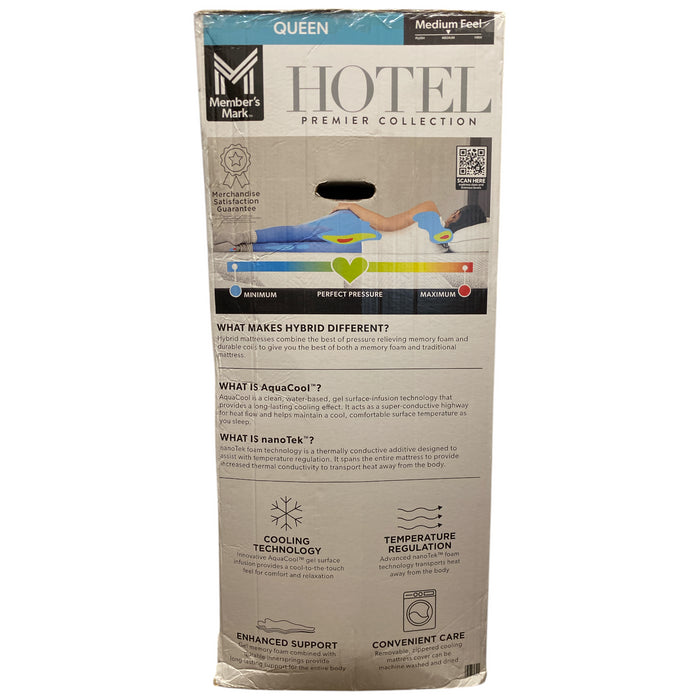 Member's Mark Hotel Premier 14" Hybrid Mattress, Medium, Queen