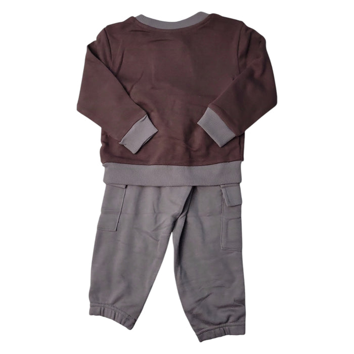 Member's Mark Boys 2-Piece Long-Sleeve Shirt Jogger Playwear Set