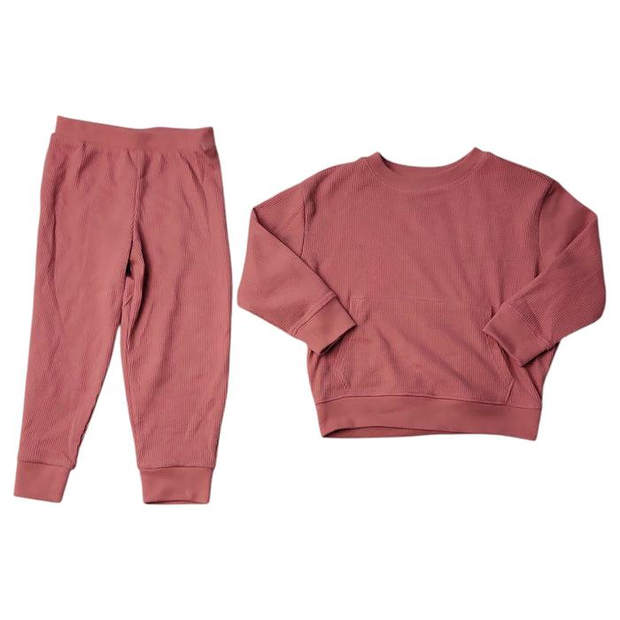 Member's Mark Girls 2-Piece Long-Sleeve Shirt Jogger Playwear Set