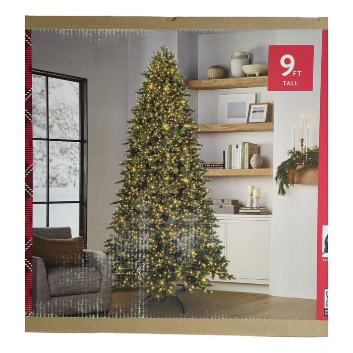 Member's Mark Norway Fir Warm White Micro-LED Pre-Lit Christmas Tree, 9ft