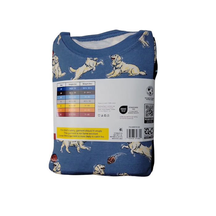 Member's Mark Toddler & Boys 4-Piece Organic Cotton Pajama Set
