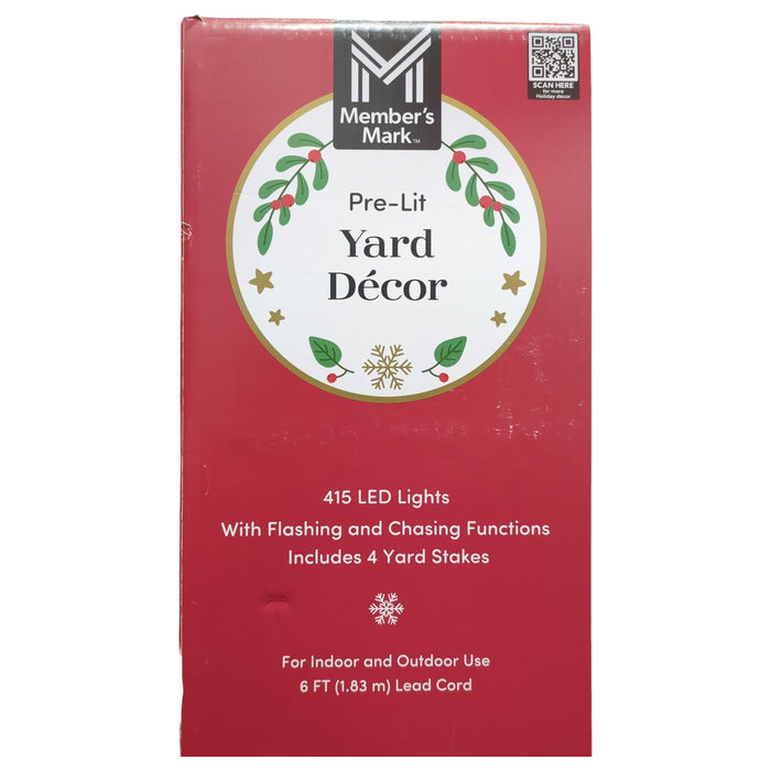 Member's Mark 415 LED Pre-Lit HOHOHO Yard Decor Sign, 82"