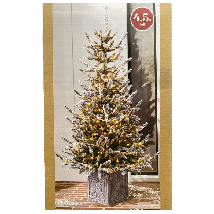Member's Mark 4.5' Snowy Georgia 300 Warm White LED Pre-Lit Topiary