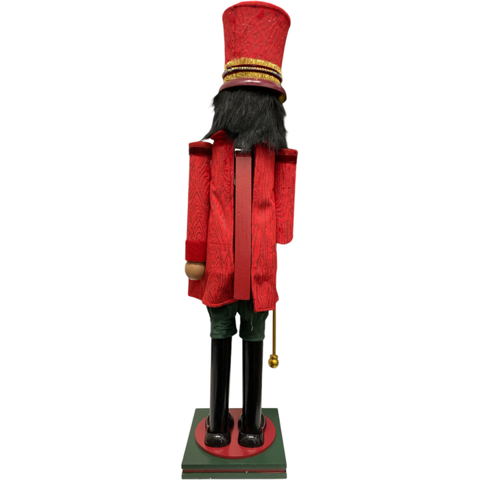 Member's Mark 32" Indoor Red Nutcracker with Scepter and Hat, Multicultural
