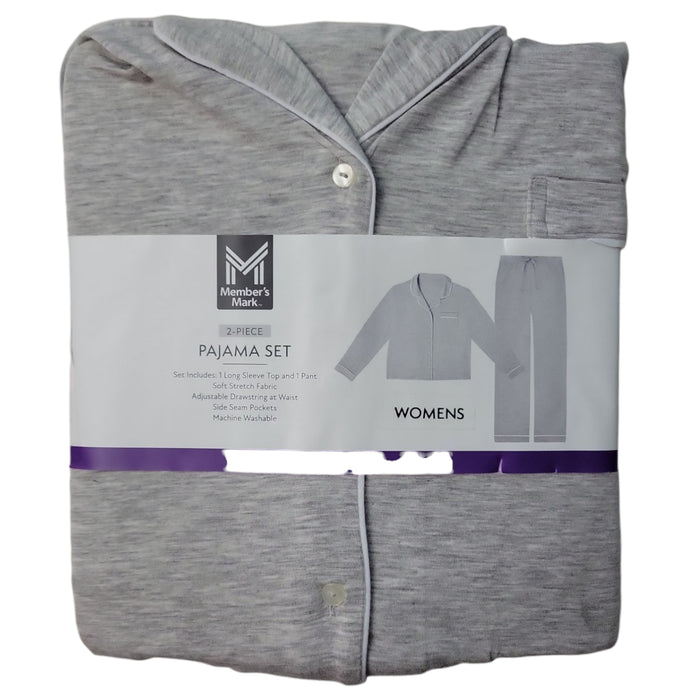 Member's Mark Women's Super Soft Drawstring Notch Collar Pajama Set