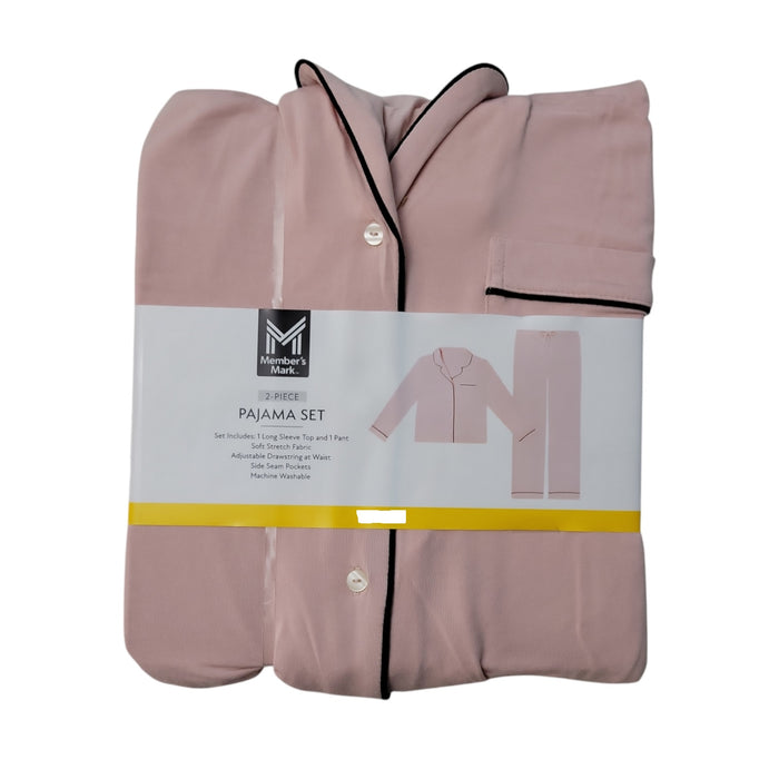 Member's Mark Women's Super Soft Drawstring Notch Collar Pajama Set