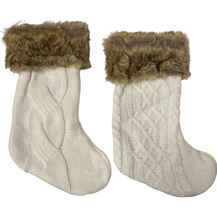 Member's Mark Festive Holiday Stockings with Hanging Loop, Set of 2