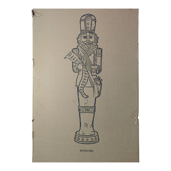 Member's Mark LED Pre-Lit Hand Painted Grand Nutcracker, 6ft, Multicultural