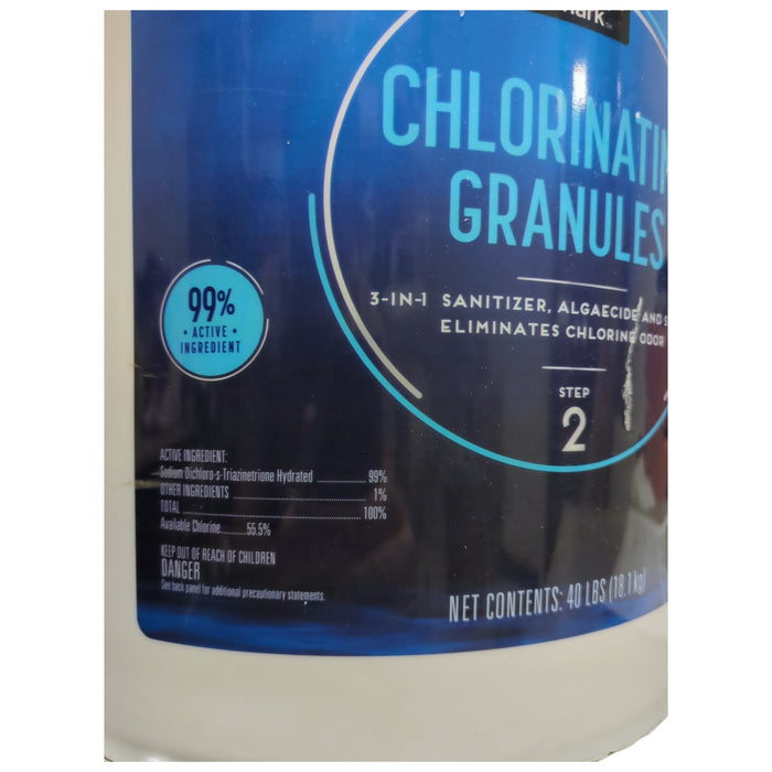 Member's Mark Chlorinating Granules, Step 2, Controls Algae, 40lbs