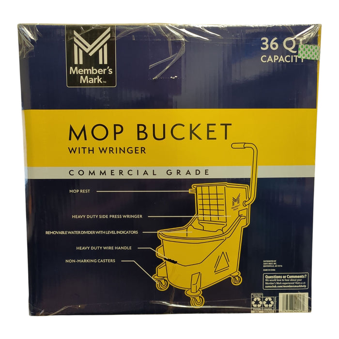 Member's Mark Commercial Mop Bucket with Wringer, 36qt