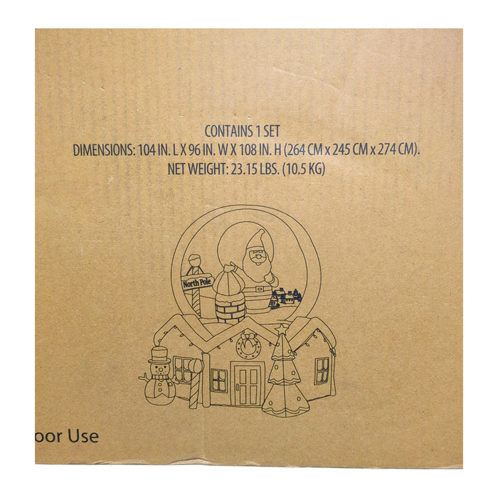 Member's Mark Airblown 30 LED Pre-Lit Festive Snowglobe, 9ft