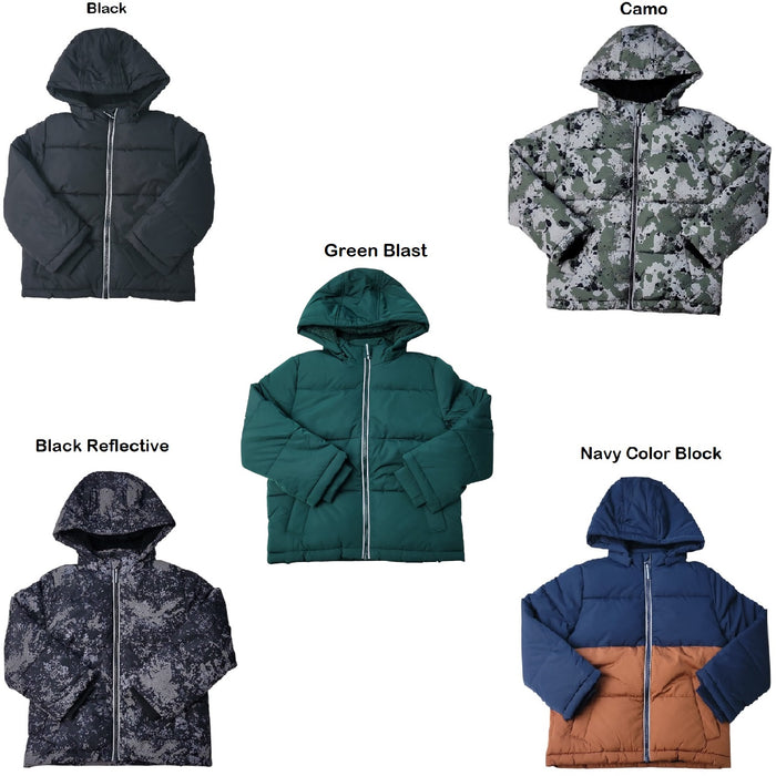 Member's Mark Toddler & Boys Wind Resistant Removable Hood Puffer Jacket