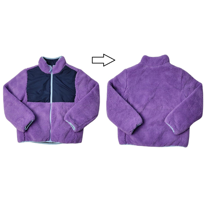 Member's Mark Girl's Full-Zip Reversible Fleece Jacket