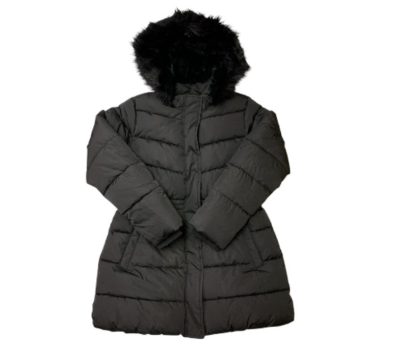 Member's Mark Toddler & Girls Removable Faux Fur Trim Hood Puffer Jacket
