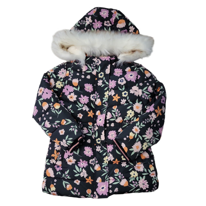 Member's Mark Toddler & Girls Removable Faux Fur Trim Hood Puffer Jacket