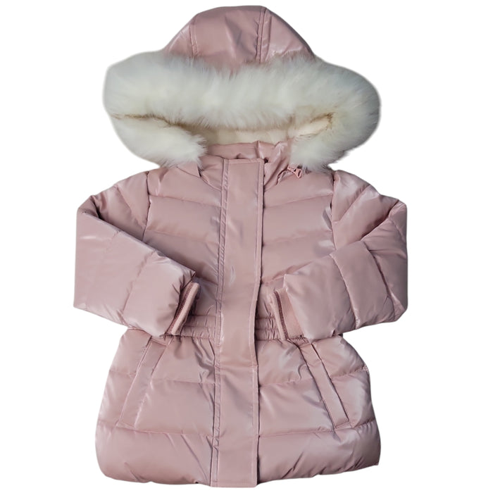 Member's Mark Toddler & Girls Removable Faux Fur Trim Hood Puffer Jacket