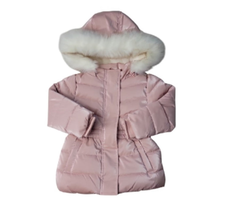 Member's Mark Toddler & Girls Removable Faux Fur Trim Hood Puffer Jacket