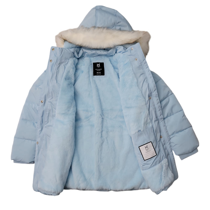 Member's Mark Toddler & Girls Removable Faux Fur Trim Hood Puffer Jacket