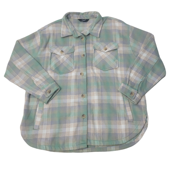 Member's Mark Girl's Button Closure Warm Cozy Fleece Shacket