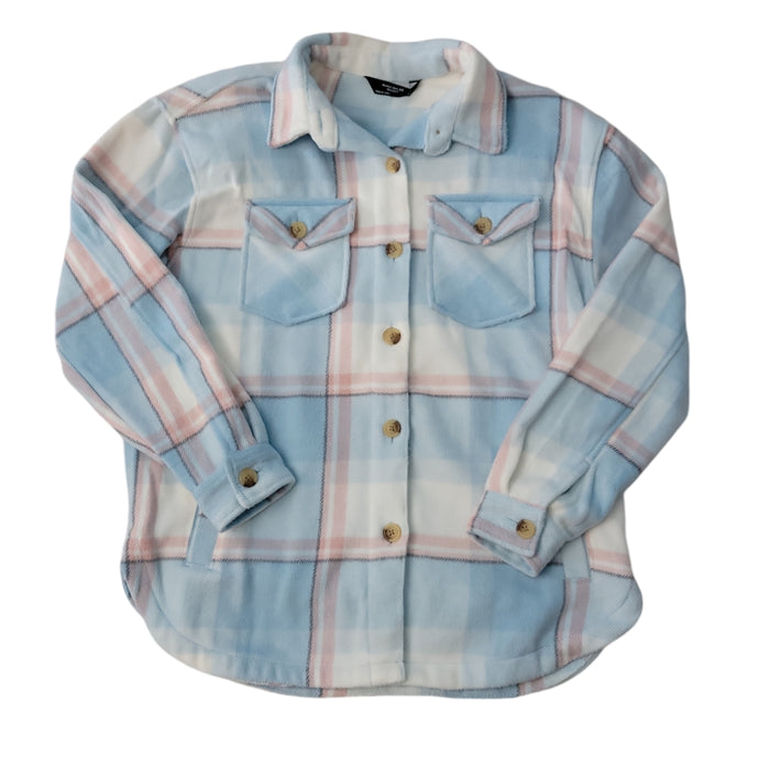 Member's Mark Girl's Button Closure Fleece Sherpa Lined Shacket