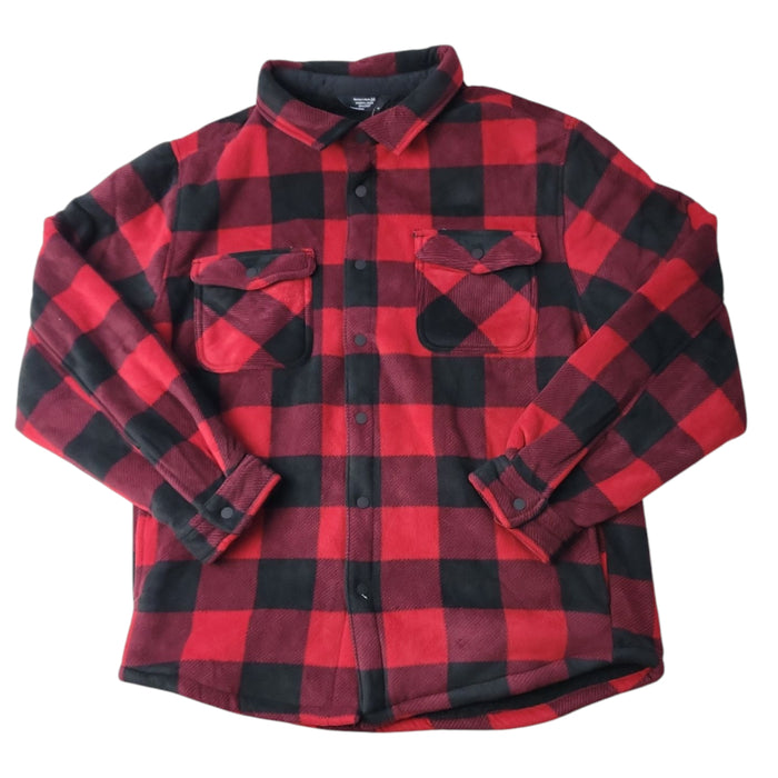Member's Mark Men's Relaxed Fit Sherpa Lined Chest Pockets Shacket