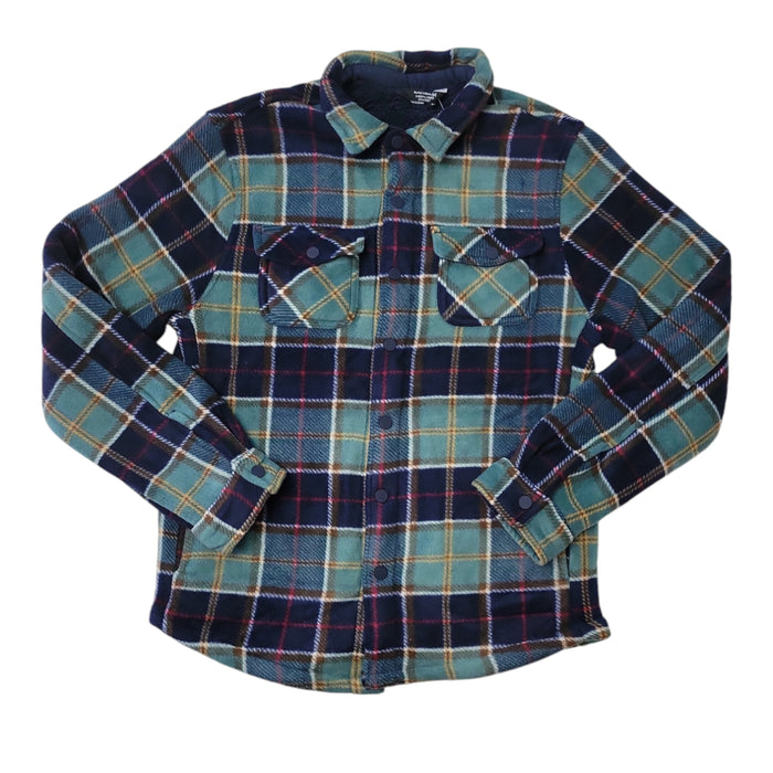 Member's Mark Boys Snapped Closure Fleece Sherpa Lined Shacket