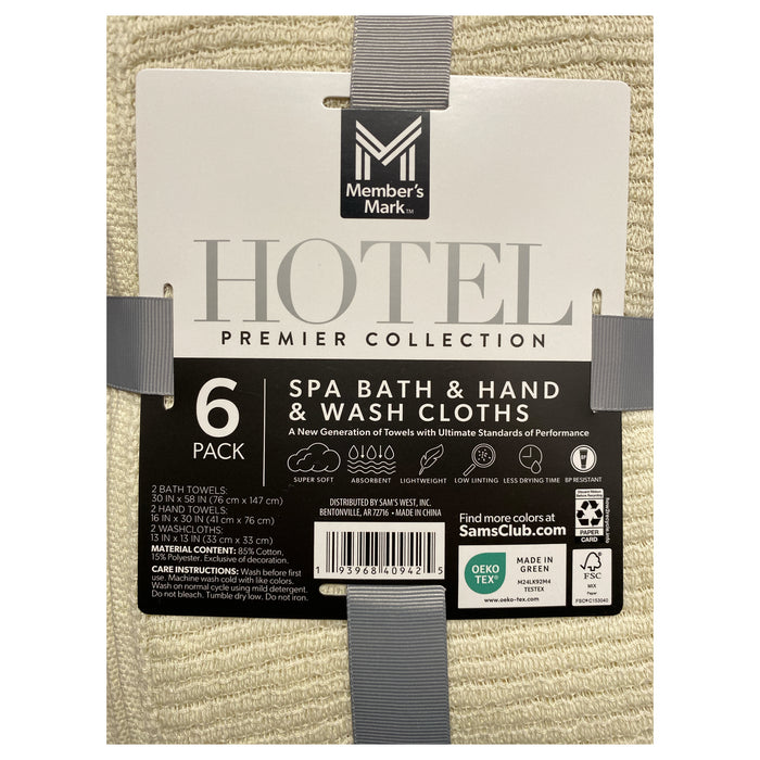 Member's Mark Hotel Premier Collection 6-Piece Spa Towel Set
