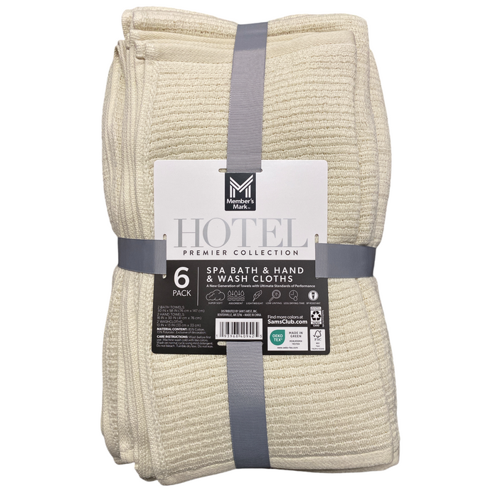 Member's Mark Hotel Premier Collection 6-Piece Spa Towel Set