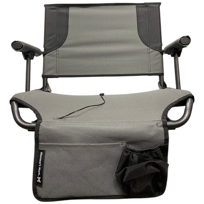 Member's Mark Lightweight Heated Hard Arm Stadium Seat with Cup Holder