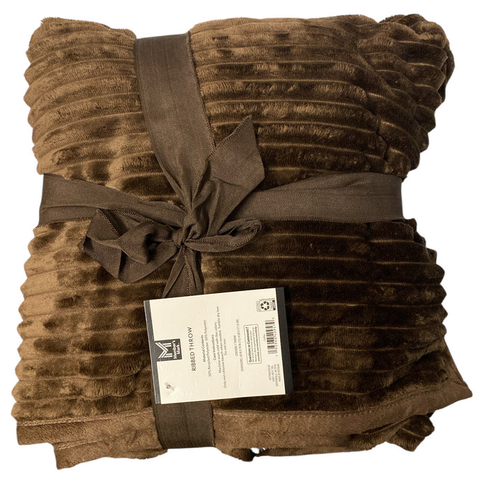 Member's Mark Extremely Soft Ribbed Throw, Faux Fur Reverse, 60"x70"