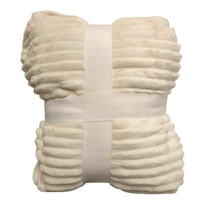 Member's Mark Extremely Soft Ribbed Throw, Faux Fur Reverse, 60"x70"