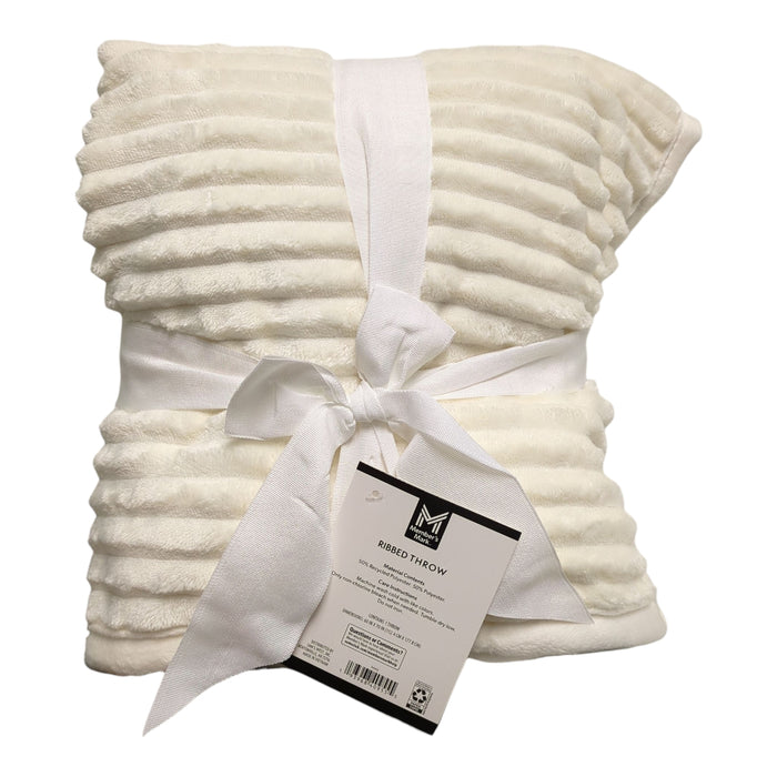 Member's Mark Extremely Soft Ribbed Throw, Faux Fur Reverse, 60"x70"