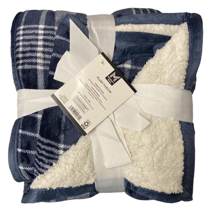 Member's Mark Oversized Plush & Soft Sherpa Throw Blanket,  60" x 70"