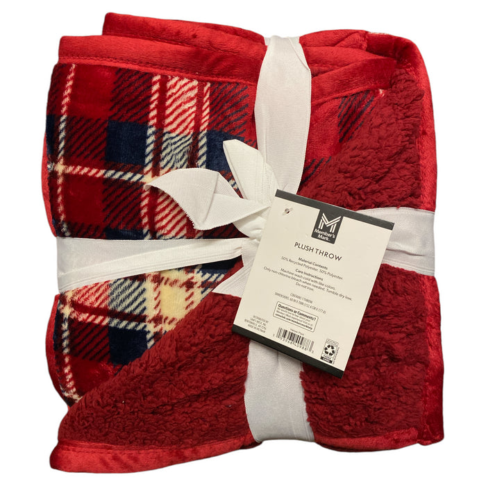 Member's Mark Oversized Plush & Soft Sherpa Throw Blanket,  60" x 70"