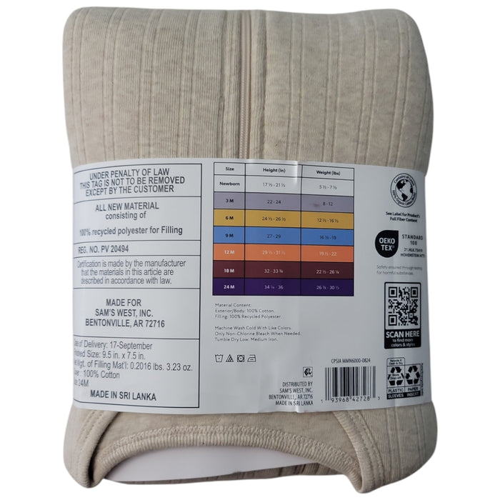 Member's Mark Girls Inverted Zipper Sleeveless 2-Pack Sleep Sack