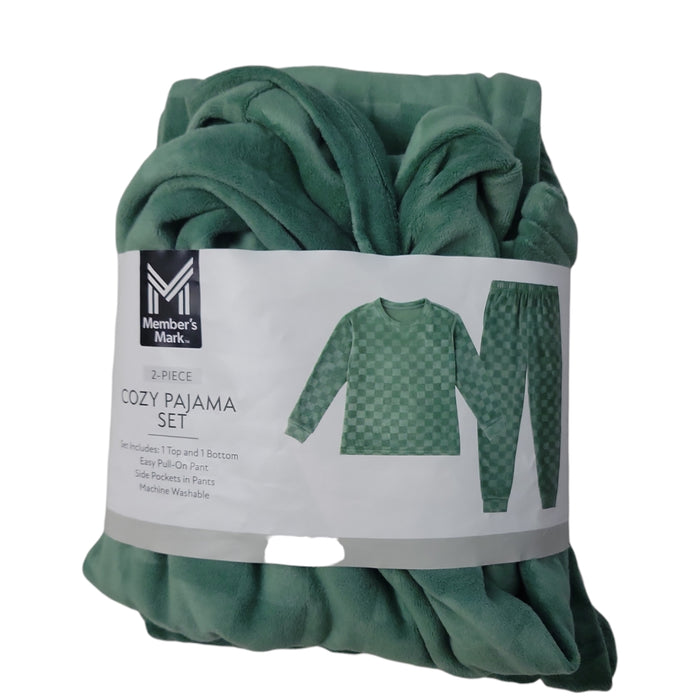 Member's Mark Boys 2-Piece Easy Care Long Sleeve Cozy Pajama Set