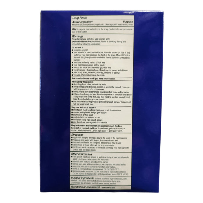 Member's Mark Minoxidil 5% Foam, 8.44 oz, 120 Day Supply