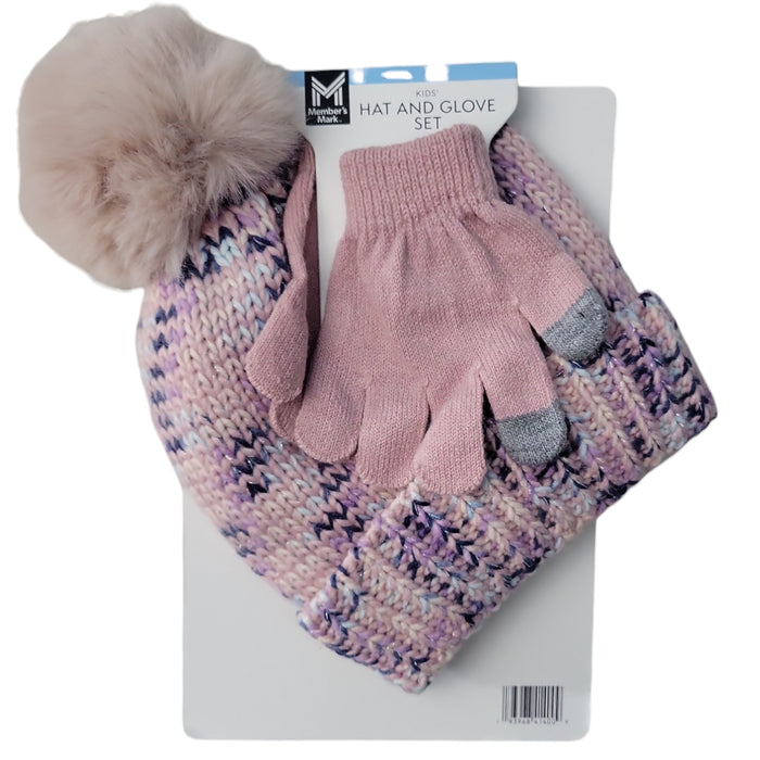Member's Mark Kids Warm & Cozy Knit Hat and Glove Set