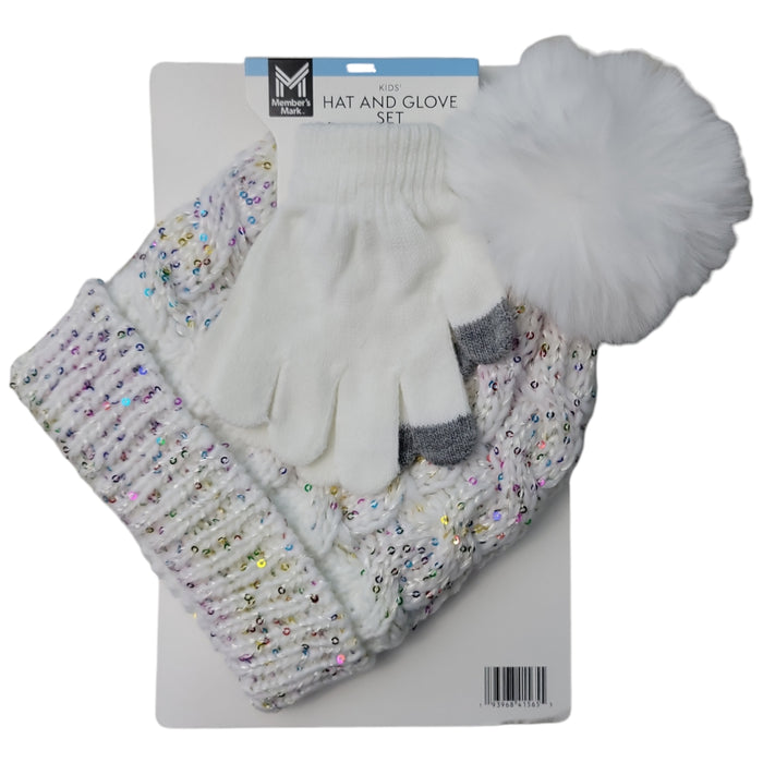 Member's Mark Kids Warm & Cozy Knit Hat and Glove Set