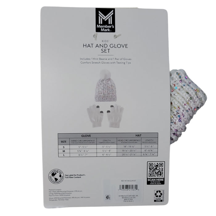 Member's Mark Kids Warm & Cozy Knit Hat and Glove Set