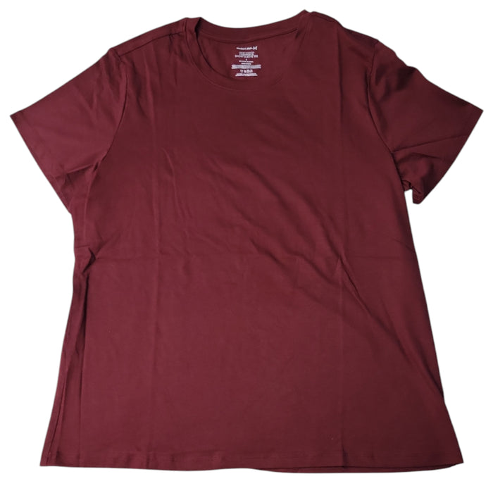 Members Mark Women's Essential Short Sleeve Relaxed Fit Crewneck Tee