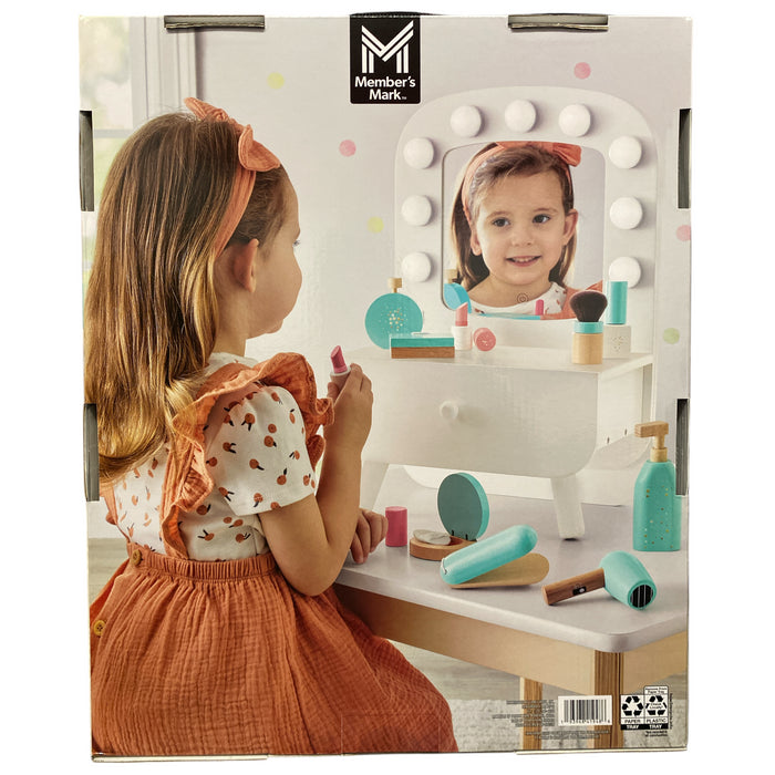 Member's Mark Kid's Mid-Century Modern Tabletop Vanity, White