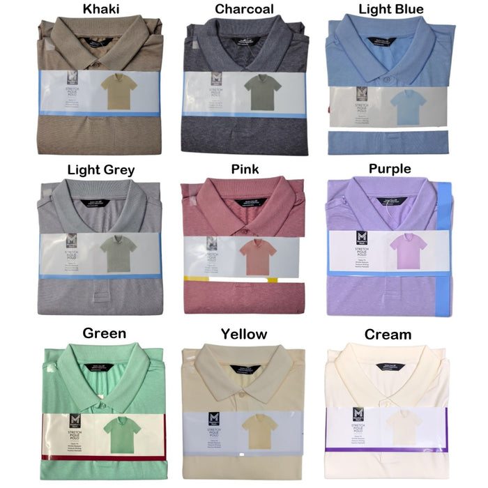 Member's Mark Men's Short Sleeve Stretch Pique Polo