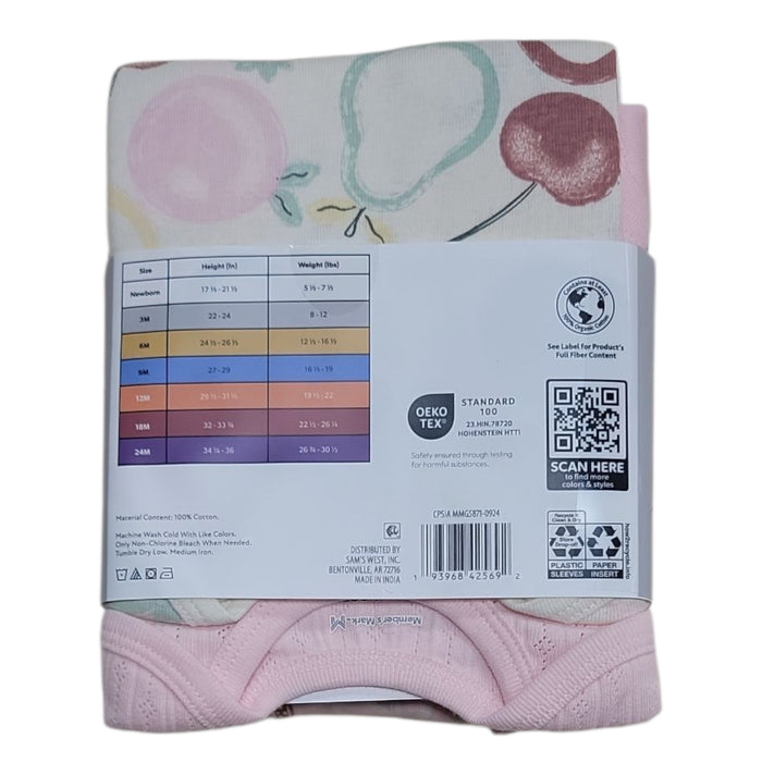 Member's Mark Baby 5-Pack Soft Organic Cotton Bodysuit