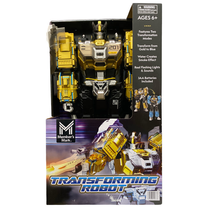 Member's Mark Transforming Robot Toy with Simulated Smoke Effect