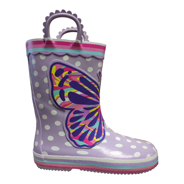Member's Mark Toddler Girls Waterproof Rubber Rain Boot
